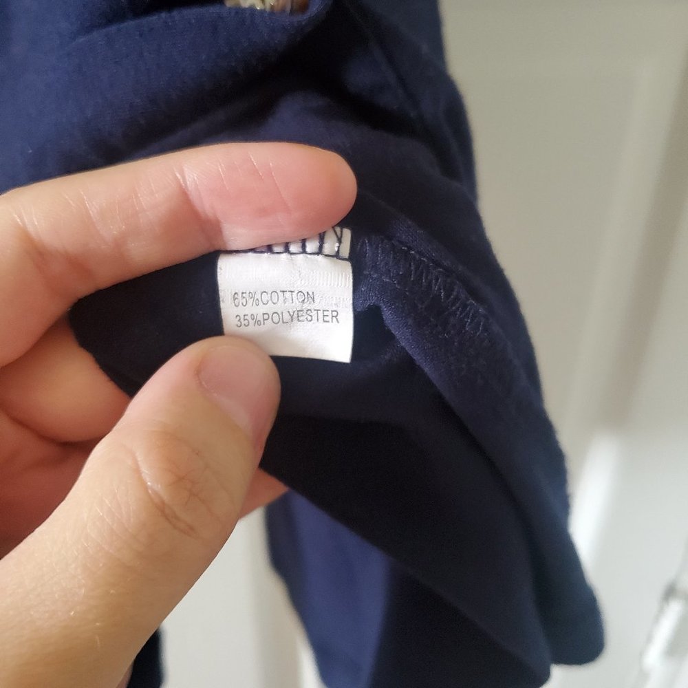 Navy spaghetti strap midi dress with buttons - Picture 7 of 8